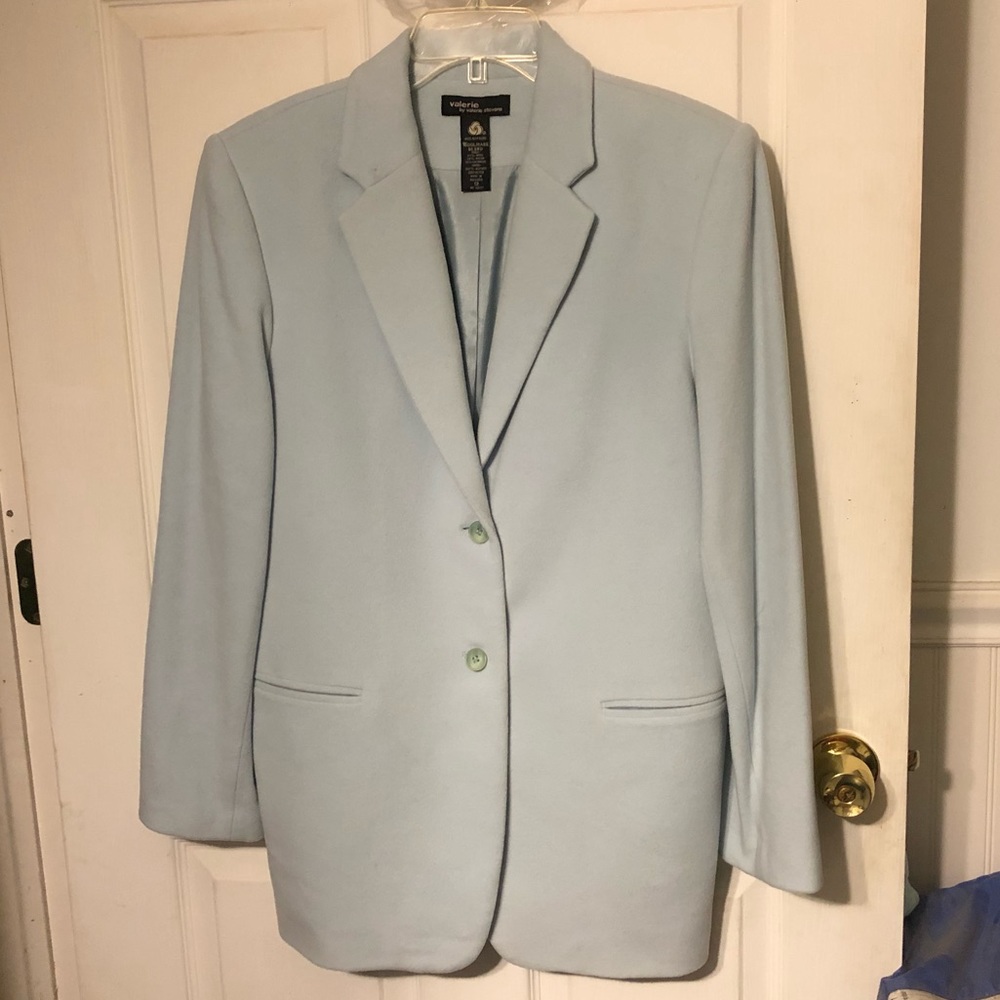 Valerie Stevens Pastel Blue Woolmark Jacket
